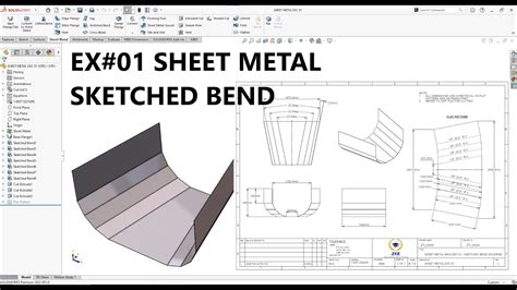 sketched bend in SolidWorks